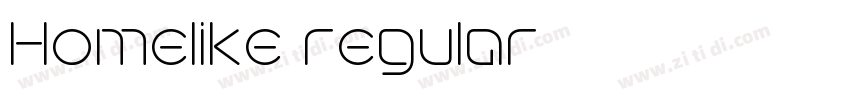 Homelike regular字体转换 Homelike regular字体转换